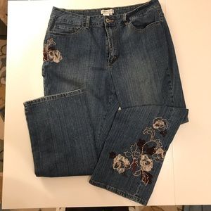 Coldwater Creek embroidery embellished Jeans P16